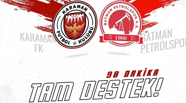 Haydi Karaman destek zamanı!