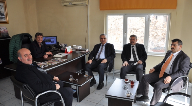 İl Defterdarı Çağlayan&#039;dan gazetemize ziyaret