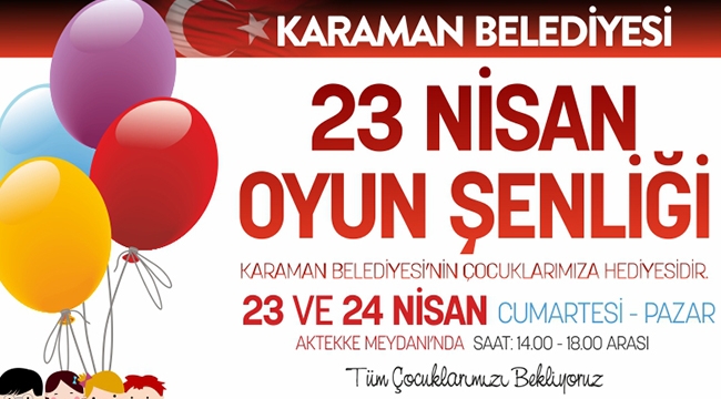 Belediyeden çocuklara oyun şenliği 