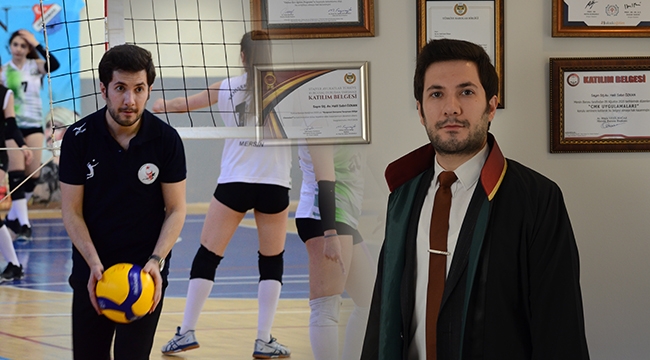 Gündüz adliyede akşam spor salonunda