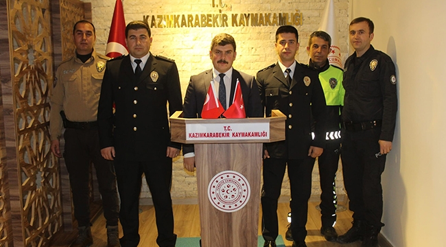 Kazımkarabekir’de Polis Haftası kutlandı