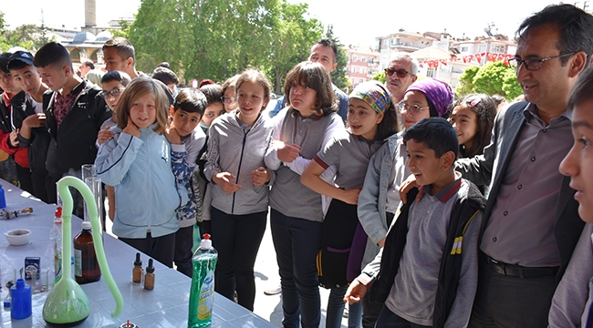 Bilim fuarında proje tanıtımları yapıldı