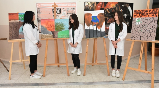 Farkındalık oluşturan resim sergisi açıldı