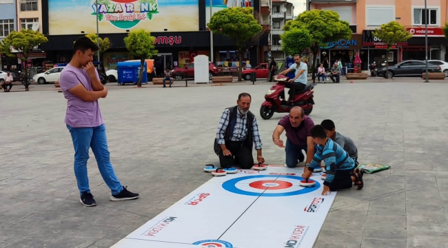İlk kez curling oynadılar