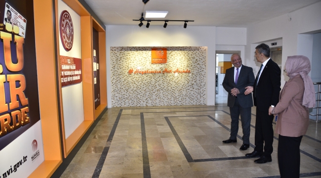 Vali Akkoyun&#039;dan Nüfus Müdürlüğüne ziyaret