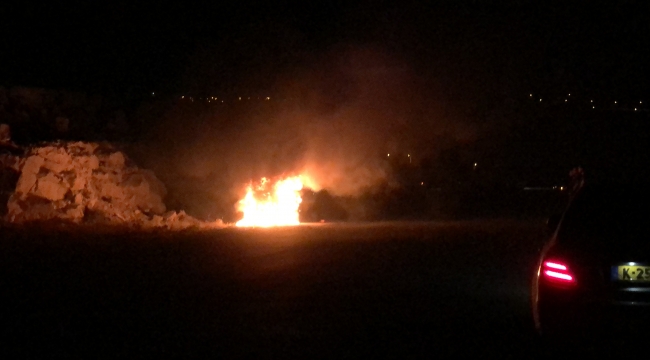 Karaman&#039;da araç kül oldu!