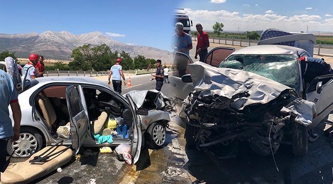 Karaman'daki kazada 3 kişi yaralandı