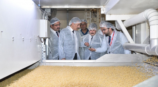 Vali Akkoyun Golda Gıda’yı inceledi