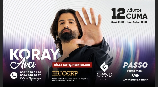 Koray Avcı sevenleriyle buluşacak