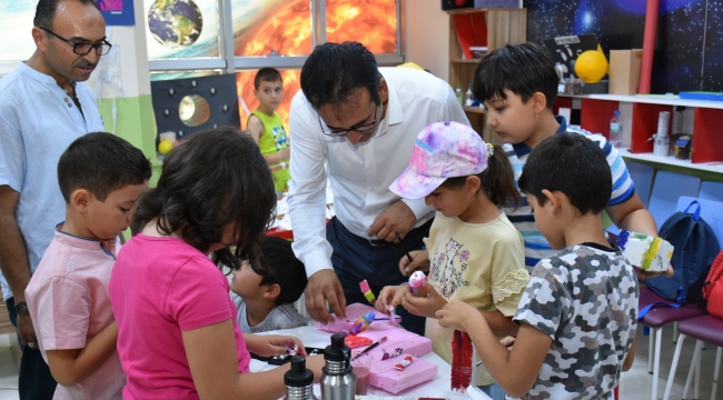 Öğrenciler yaz tatilini dolu dolu geçiriyor