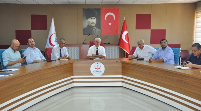 Sağlık tesisleri değerlendirme toplantısı yapıldı