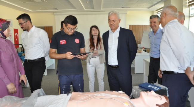 Simülasyon maketleri yerinde incelendi