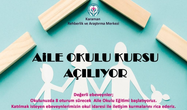 &quot;Aile Okulu&quot; kursu açılıyor
