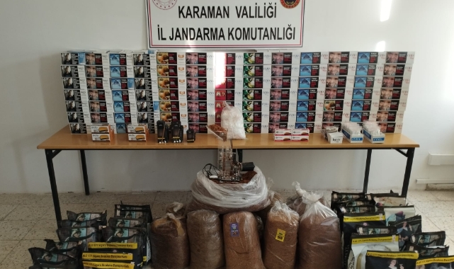 Karaman&#039;da boş makaron ele geçirildi