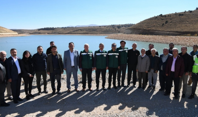 Taşkale göleti su ile buluştu