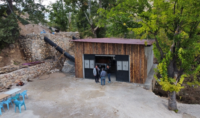 Yenilenen su değirmeni hizmet vermeye başladı
