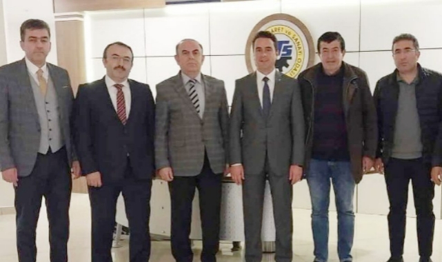 Defterdar Ertekin’den Alkan’a ziyaret