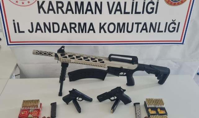 Karaman&#039;da silah kaçakçılığı operasyonu