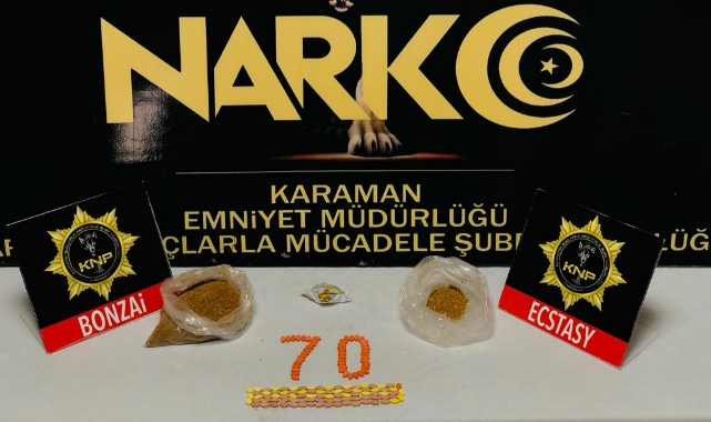 Karaman&#039;da uyuşturucu operasyonu