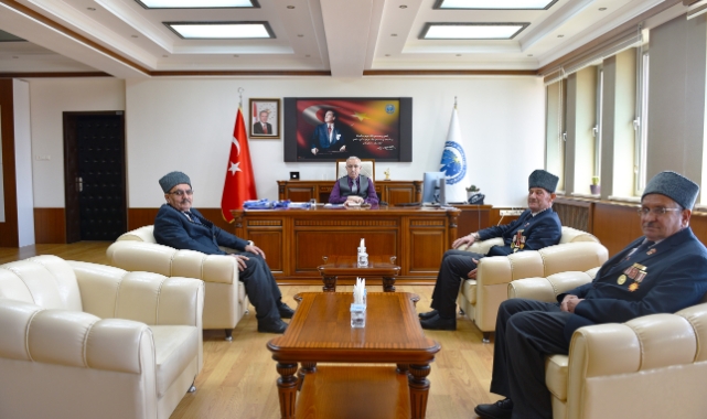 Gazilerden Rektör Karaman’a ziyaret 