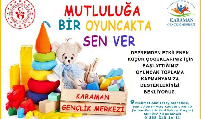 Karaman’da oyuncak kampanyası başladı