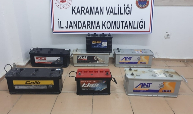 Karaman&#039;da akü hırsızlığı