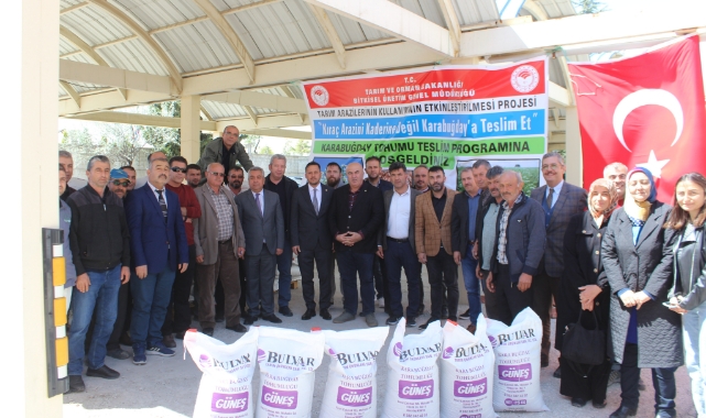 Çiftçiye Karabuğday dağıtıldı