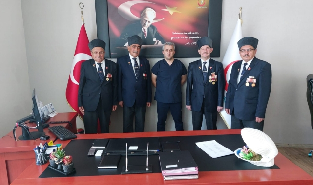 Gazilerden anlamlı ziyaret