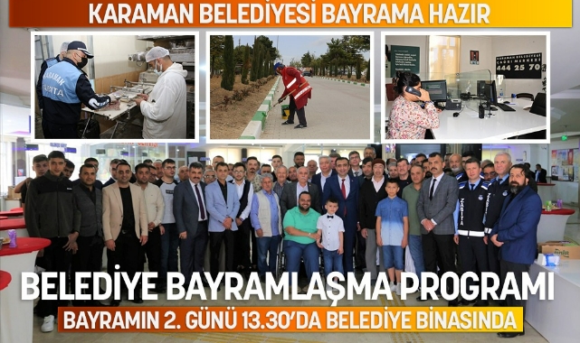 Karaman Belediyesi bayrama hazır