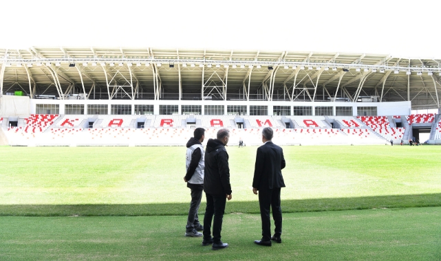 Vali Akkoyun stadı inceledi