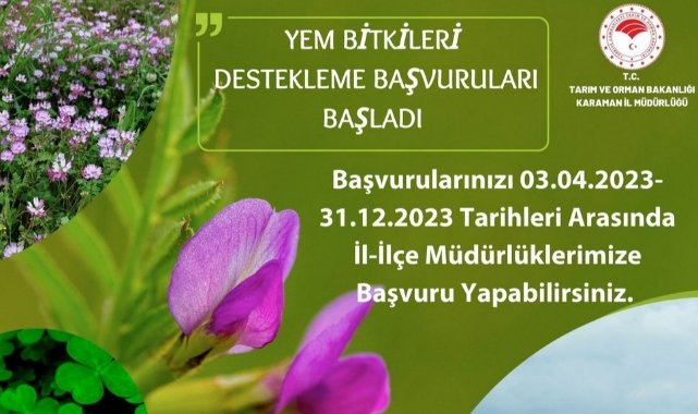 Yem desteği başladı