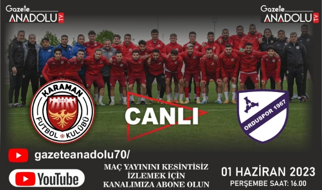 Orduspor maçı Gazete Anadolu ekranlarında