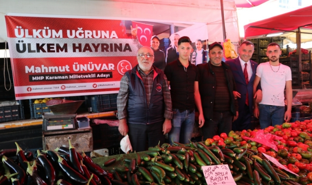 Pazar esnafı ‘Ünüvar’ diyor