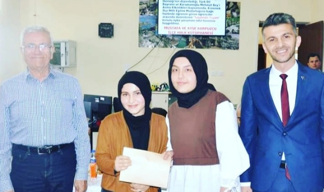 Dereceye girenler ödüllendirildi