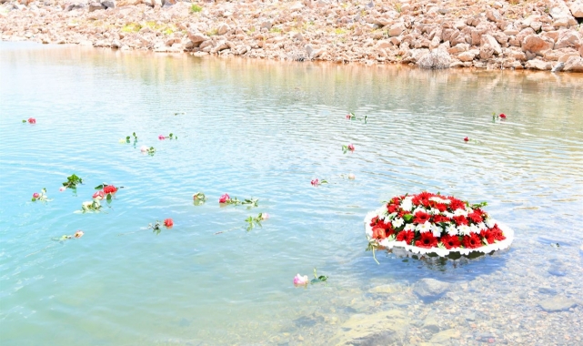 Fisandun Barajı'na çelenk bırakıldı