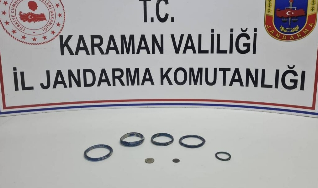 Karaman'da tarihi eser operasyonu!