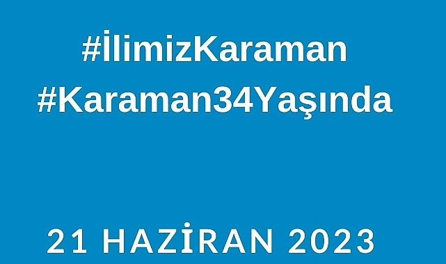 Karaman için etkinlik yapılacak