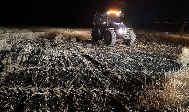 50 dönüm kül oldu