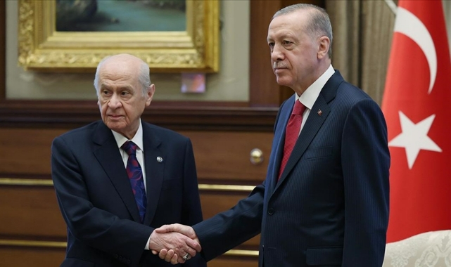 Cumhurbaşkanı Erdoğan Bahçeli ile görüştü