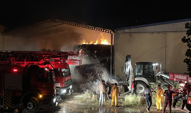 Fabrika alevlere teslim oldu