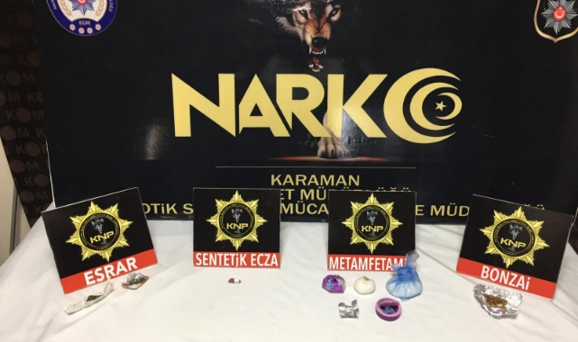 Karaman’da uyuşturucu operasyonu
