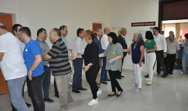 Sağlıkçılar bayramlaştı