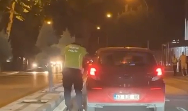 Trafik magandası yakalandı