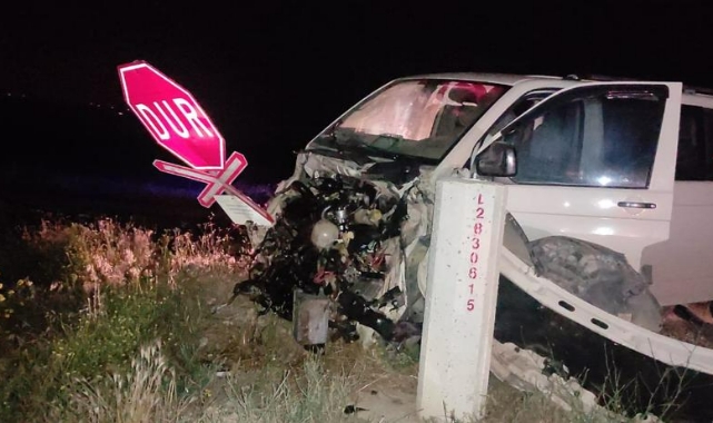 Tren kazası 4 yaralı