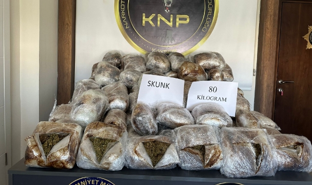 80 kilogram sentetik uyuşturucu ele geçirildi