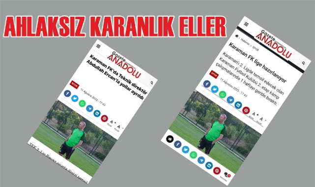 Ahlaksız karanlık eller!