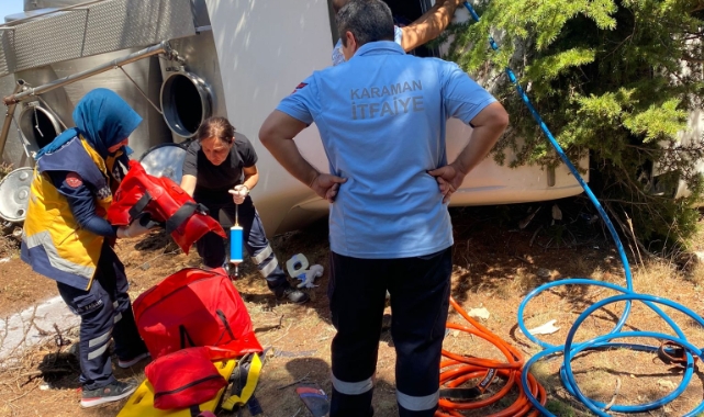 Karaman&#039;da korkunç kaza 