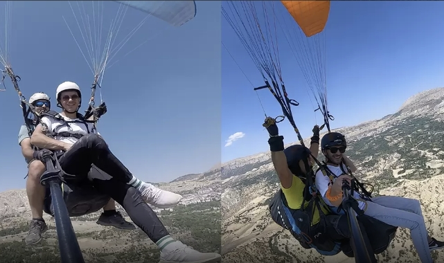 Kaymakam ve Başkan havalara uçtu