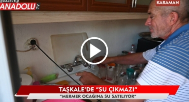 "Mermer ocağına su satılıyor"