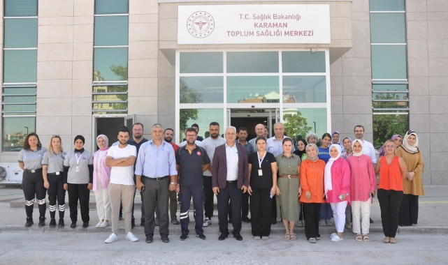 Sağlıkçılarla vedalaştı